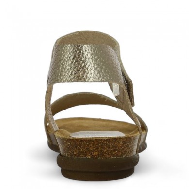 Maelle - nu-pieds cuir argent - sandale grande pointure femme - Shoesissime