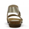 Maelle - nu-pieds cuir argent - sandale grande pointure femme - Shoesissime