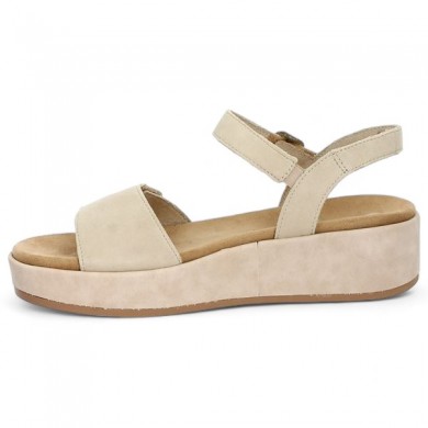 Elisa Sandale compensee rose D1N50 60 Talons compenses grande pointure Shoesissime