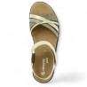 Sandale dorée grande taille femme Confortable D2058-90 Remonte, vue dessus