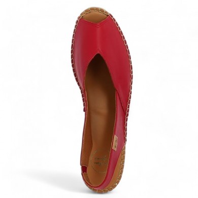 chaussures cordes rouge femme grande taille toni pons Shoesissime, vue dessus