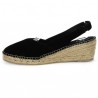 nu-pieds corde noire ouvert talon femme grande pointure Toni Pons Shoesissime, vue intérieure