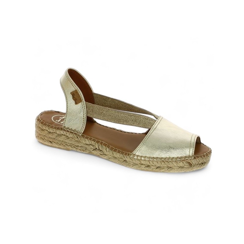 espadrille gilded woman 42, 43, 44, 45 toni pons Shoesissime, profile view