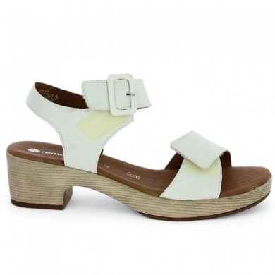 Women's white sandals Remonte 42, 43, 44, 45 scratch strap D0N52-80 Shoesissime, view details