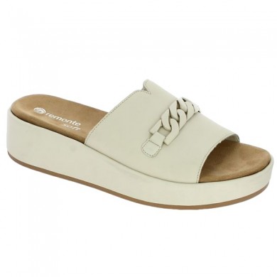 Mule beige clair femme 42, 43, 44, 45 Remonte D1N51-60, vue profil