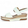 White wedge heel shoe large size woman Remonte Shoesissime fashion, inside view