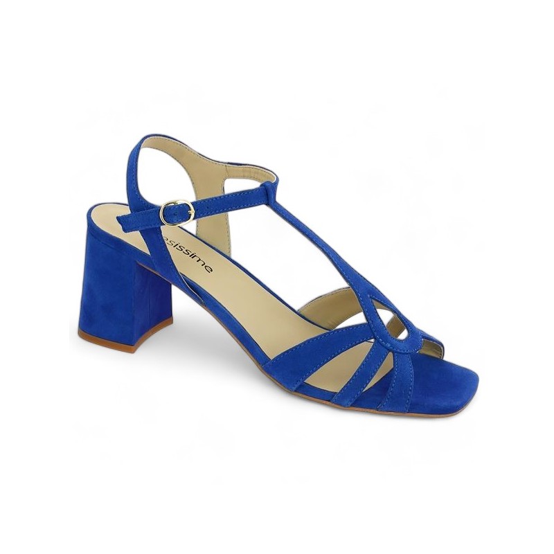 Madisson - Nude-pieds bleu à talons - Sandales femme 42, 43, 44, 45 - Shoesissime