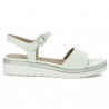 white wedge sandal large size woman tamaris comfort, side view