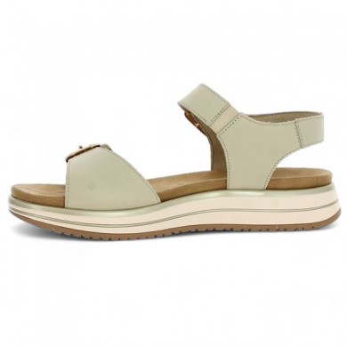 comfortable beige sandals 42, 43, 44, 45 Shoesissime women, inside view