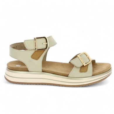 beige sandals large comfortable size Remonte, view details