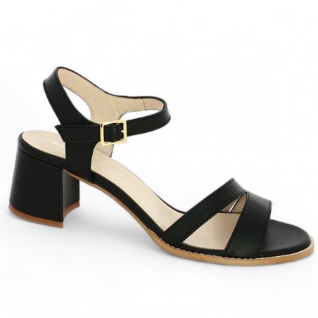 Shoesissime black nude heels 42, 43, 44, 45 women, profile view Shoesissime black nude heels 42, 43, 44, 45 women, profile view