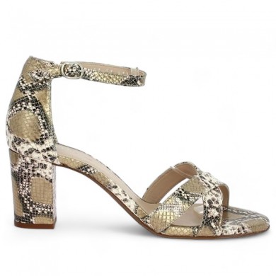 snake heel sandal 42, 43, 44, 45 Shoesissime, side view