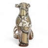 women's snake sandal large size, rear view
