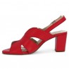 Shoesissime red heeled sandals 42, 43, 44, 45 women, inside view