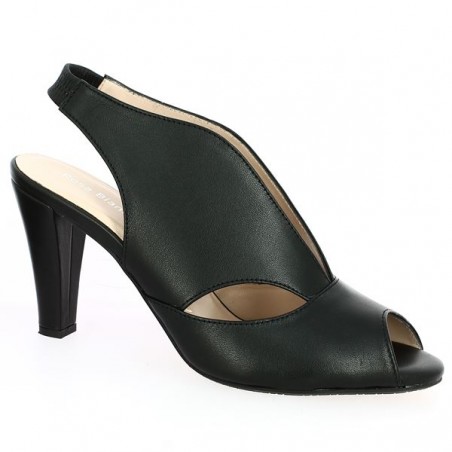 Valencia - Black sandal with fashion heel - Chaussures femme grande taille - Shoesissime Valencia - Black sandal with fashion heel - Chaussures femme grande taille - Shoesissime