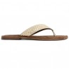 Tong femme dorée 42, 43, 44, 45 femme Shoesissime, vue coté