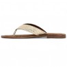 Tong femme dorée 42, 43, 44, 45 femme Shoesissime, vue intérieure