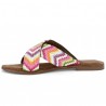 mule femme grande pointure raphia multicolore Shoesissime, vue dessus