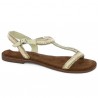 sandale grande taille beige écru femme Shoesissime, vue profil