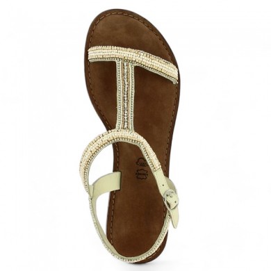 Shoesissime beige sandal 42, 43, 44, 45 woman, top view