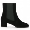 black ankle boot with elastic heel 42, 43 44 45, side view