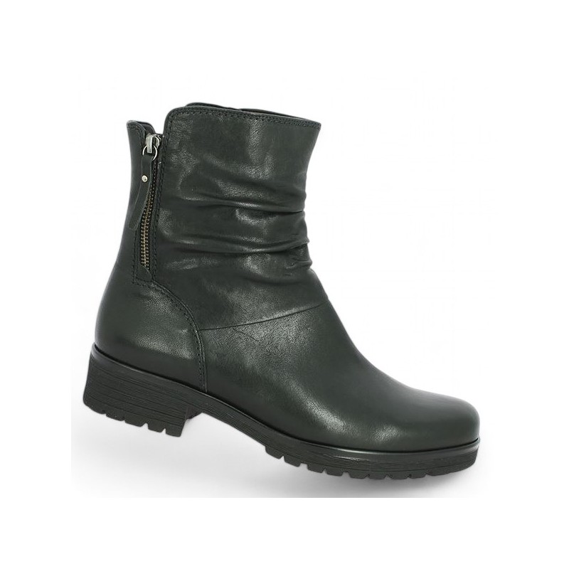 black leather boots Gabor 52.092.27 large Shoesissime size, profile view