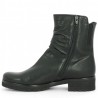 Gabor women's black leather flat bootie 8, 8.5, 9, 9.5 Shoesissime, interior view