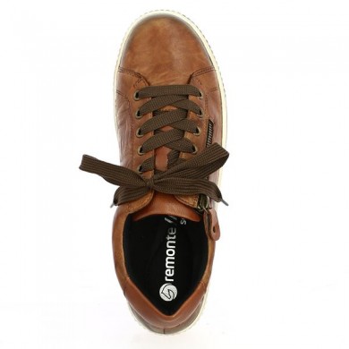 chaussures sport grande taille femme camel  Remonte D0700-22 Shoesissime, vue dessus