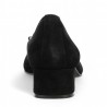 escarpin petit talon velours noir 42, 43, 44, 45 Shoesissime, rear view