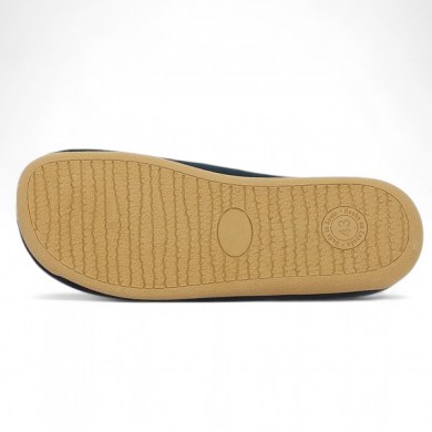 Noelle - Chaussons grande taille Bleu et chaud femme - Chaussons grande pointure - Shoesissime