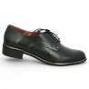 women's black leather derby 42, 43, 44, 45 Shoesissime, side view