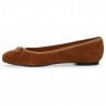 ballerines femme velours marron grande taille Shoesissime, vue intérieure