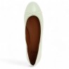 ballerine blanche grande pointure, vue dessus
