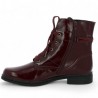 boots femme bout rond grande pointure Gabor lacets vernis bordeaux Shoesissime, vue intérieure