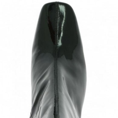 Maeva - Bottines stylée vernies noire - Bottines grande taille femme - Shoesissime