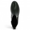 bottine tendance noire élastique et boucle grande taille femme Shoesissime, vue dessus