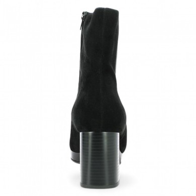 Valentine - Boots à plateforme velours noir - Bottines femme 42, 43, 44, 45 - Shoesissime