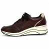 D0T03-35 Chaussures femme talon compensé Remonte grande taille cuir bordeaux, vue intérieure