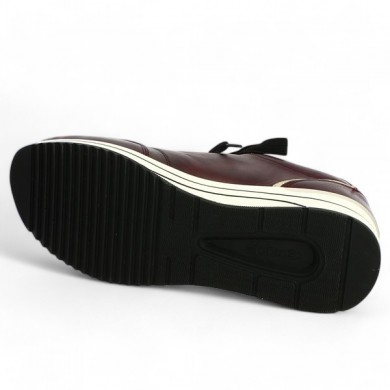 Darla - D0T03-35 Baskets compensée Bordeaux Remone - Chaussures grande taille - Shoesissime