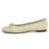 Ballerine grande taille beige chic habillée 42, 42.5, 43, 44, vue intérieure