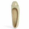 62.612.59 Ballerine grande taille cuir beige Gabor 8, 8.5, 9, 9.5, vue dessus