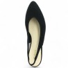 escarpin grande taille sling back velours noir grande pointure Gabor, vue dessus