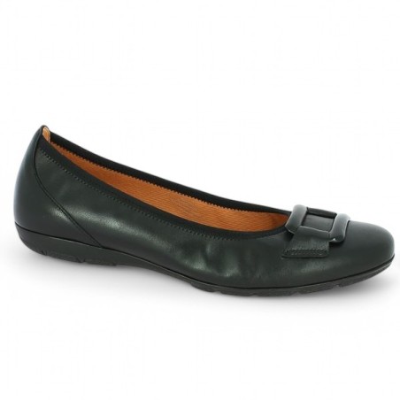 64.166.27 Gabor ballerine plaque cuir noir 8, 8.5, 9, 9.5 Shoesissime, vue profil 64.166.27 Gabor ballerine plaque cuir noir 8, 8.5, 9, 9.5 Shoesissime, vue profil