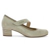 Escarpin beige grande taille semelle amovible 66.149.14 Gabor Shoesissime, vue coté