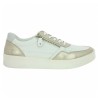 D0J05-81 Sneakers femme Remonte grande taille blanche et dorée 42, 43, 44, 45 Shoesissime, vue coté