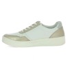Baskets mode femme grande taille blanche et dorée Shoesissime, vue intérieure