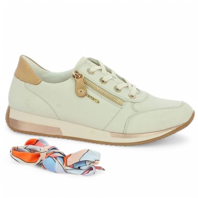 D0H11-81 sneakers Remonte 42, 43, 44, 45 lacets foulards coloré, vue profil