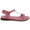 nu-pieds rose grande taille femme Shoesissime, vue coté