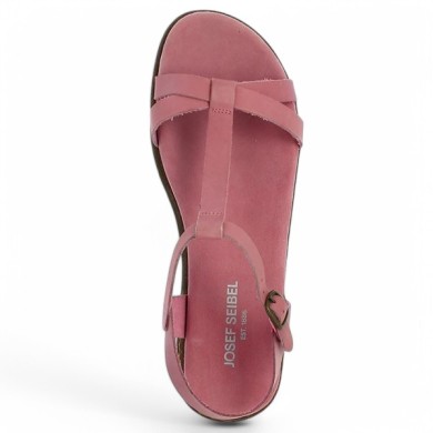 nu-pieds rose grande pointure femme Shoesissime, vue dessus
