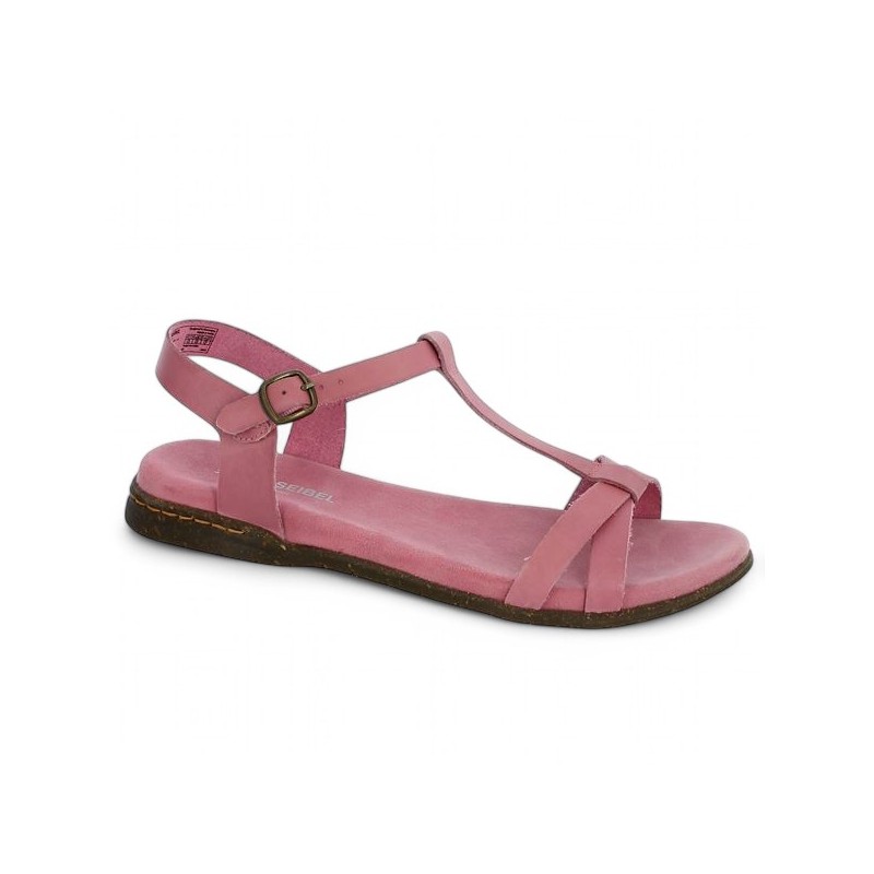 sandale rose 42, 43, 44, 45 pointure femme Shoesissime, vue profil